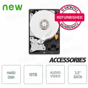 Hard Disk HD 10TB 3.5" per NAS - Rigenerato con Garanzia - Alta qualità