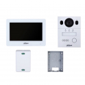 Kit - Two-wire hybrid video intercom - Two-wire monitor for indoors Two-wire controller - Wall mounting box