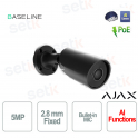 79024.217.BL1 - Ajax BulletCam – 5MP AI IP Camera with 2.8mm Lens, 50m IR, Black, WDR and Object Recognition