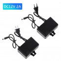12V 2A power supply for CCTV cameras. Waterproof - Setik