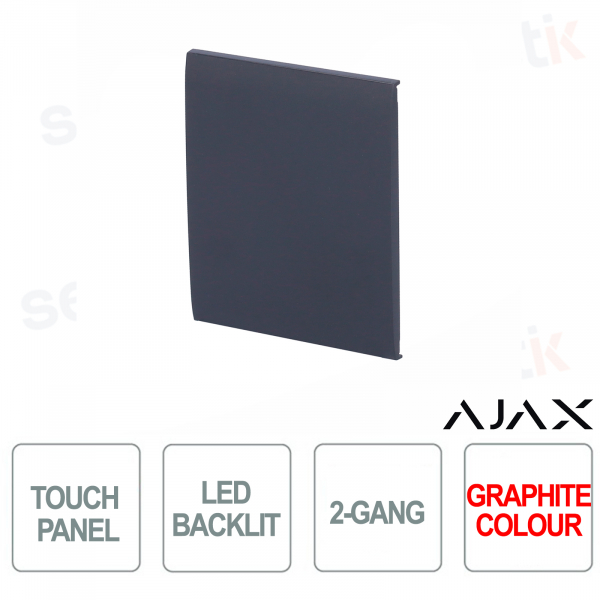 Central button for LightSwitch 2-gang Ajax Graphite