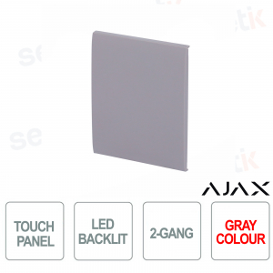 Tasto centrale per LightSwitch 2-gang Ajax Grigio