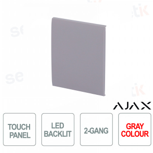 Zentraltaster für LightSwitch 2fach Ajax Grey