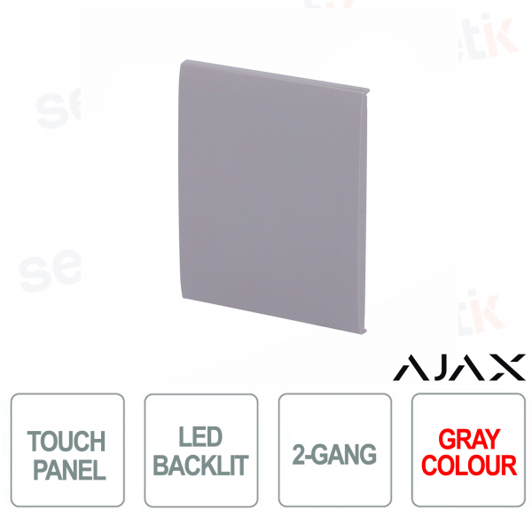 Central button for LightSwitch 2-gang Ajax Grey