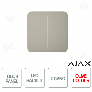 Middle button for LightSwitch 2-gang Olive