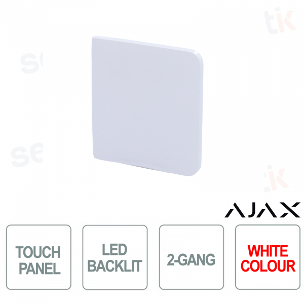 Botón lateral para LightSwitch 2 elemento Ajax Blanco