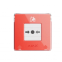 Bouton manuel d'alarme incendie sans fil Ajax ManualCallPoint Jeweller Rouge
