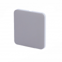 Bouton simple pour LightSwitch 2 gangs Ajax Gris