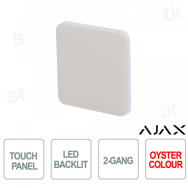 Bouton unique pour LightSwitch 2 gangs Ajax Oyster