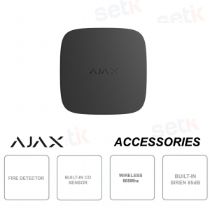 Ajax FireProtect 2 SB Black – Wireless Jeweler CO Carbon Monoxide Detector