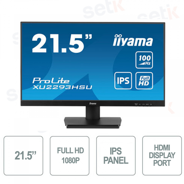 IIYAMA - 21.5 Inch Monitor - FullHD 1080p - IPS
