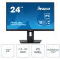 IIYAMA - Moniteur 24 pouces - FullHD 1080p - HAS + PIVOT