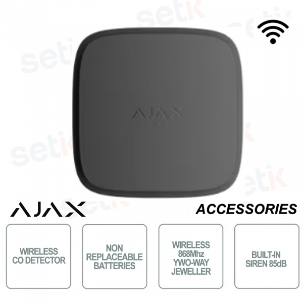 Détecteur de monoxyde de carbone Ajax FireProtect 2 AC Noir – Jeweler CO