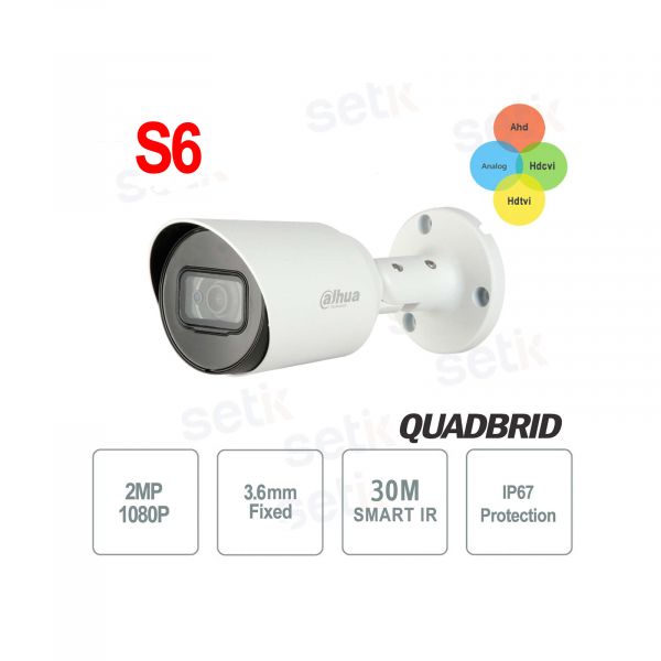 Telecamera Dahua 2MP HDCVI Bullet IR 30m | Audio & Protezione IP67