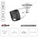 Outdoor Bullet Camera - 2MP Full HD - 2.8mm fixed lens - Microphone - S6 version