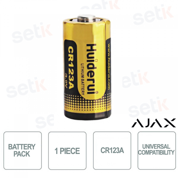 Batería CR123A Baterías universales 1 pieza Compatible con Ajax