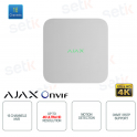 Ajax NVR Bianco 16 Canali – Network Video Recorder 4K per Videosorveglianza Ajax