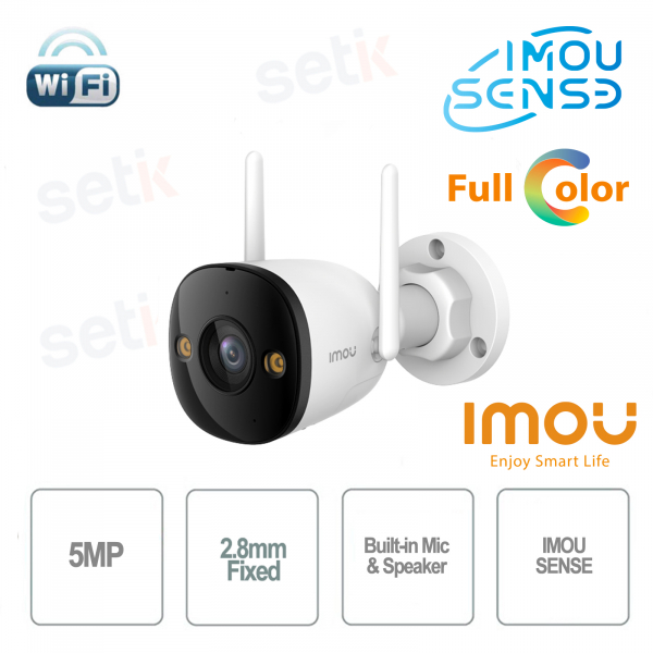 Imou Bullet 3 Wi-Fi 5MP 2.8mm Full Color IR Imou Sense Camera