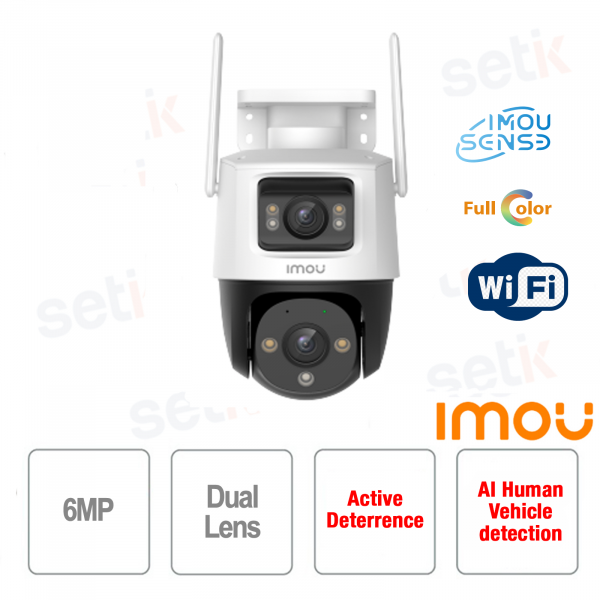 Imou Cruiser Dual 6MP Dual-Objektiv-Vollfarb-IR-Imou-Sense-Kamera