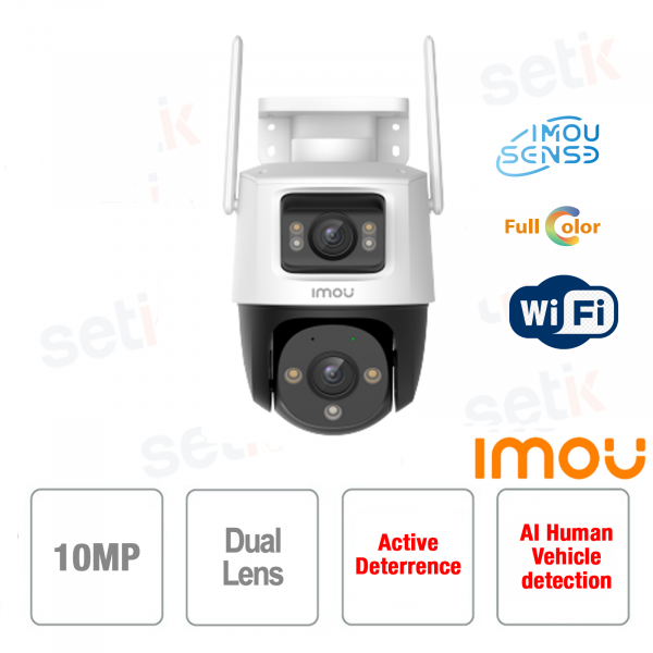 Caméra Wi-Fi Imou Cruiser Dual 10MP à double objectif couleur IR Imou Sense