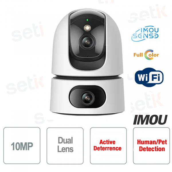 Cámara Imou Ranger Dual de 10MP con lente dual a todo color IR Imou Sense Wi-Fi
