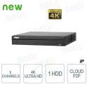 Dahua IP Professional NVR 8 Kanäle 12MP 4K Audio 1HDD VGA USB HDMI