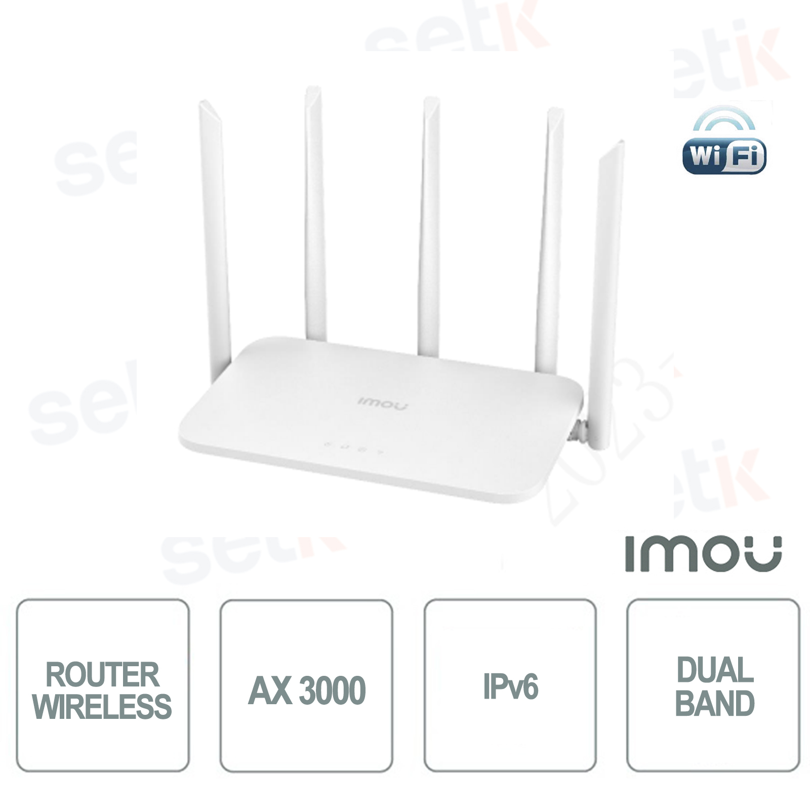 HX21-IMOU - Imou Wireless Router - Dual Band 3 Gbps AX 3000 - Setik.biz