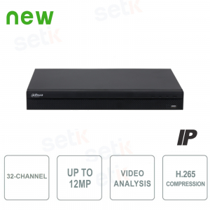 Analyse vidéo IP NVR 32 canaux H.265 4K 8MP 160Mbps - Dahua