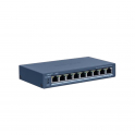 Switch réseau administrable - 8 ports PoE 10/100M - 1 port Gigabit RJ45