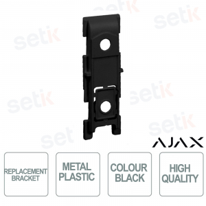 Staffa di ricambio Ajax in metallo plastico di colore nero