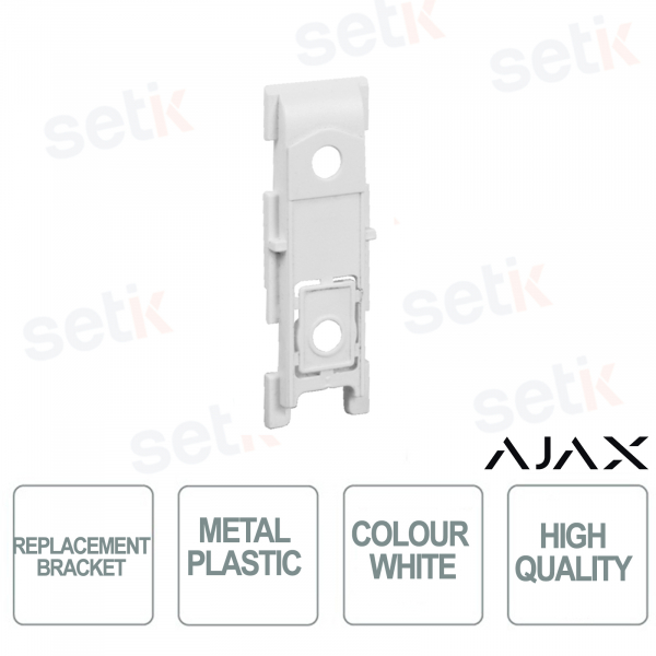 Ajax replacement bracket in white plastic metal