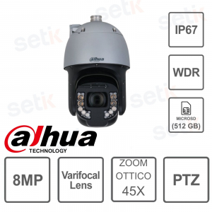 DAHUA CAMERA -IP-8MP- 45x OPTICAL ZOOM- PTZ Camera-STARVIS