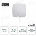 Superior HomeSiren Fibra - Wired Indoor Siren - White Fiber - AJAX