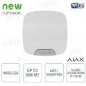 Superior HomeSiren Jeweller White Wireless Siren 105 dB with LED, Anti-Sabotage and 2000 m Range - Ajax