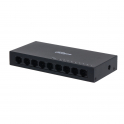 Network switch - unmanaged - 8 RJ45 10/100 ports + 1 10/100/1000Mbps port for uplink