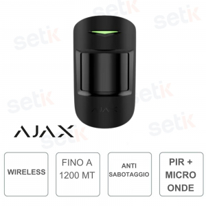 AJAX-Detector de movimiento IR inalámbrico con sensor de microondas