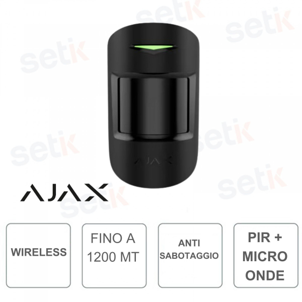 AJAX-Détecteur de mouvement IR sans fil avec capteur micro-ondes