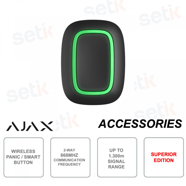Ajax Superior Button Jeweler - Panic Button / Smart - Wireless 868Mhz - Black Color - Ajax