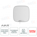 Ajax wired siren with a support for a customizable front panel - White color