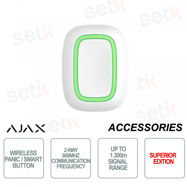 Panic / Smart button - Wireless 868Mhz - Superior Version - White colour