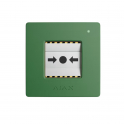 Bouton manuel sans fil Ajax ManualCallPoint Jeweller Green pour alarmes et situations d'urgence