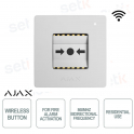 Ajax ManualCallPoint Jeweller White – Wireless Manual Button for Alarms and Emergency Scenarios