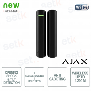 Ajax Superior DoorProtect S Plus Magnetkontakt, kabellose Tür/Fenster, 868 MHz, Juwelier mit zwei Reed-Relais