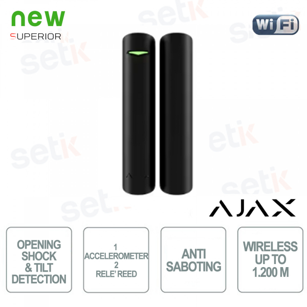 Ajax Superior DoorProtect Jeweller Plus Wireless 868MHz Jeweler Magnetic Door/Window Contact with Two Reed Relays