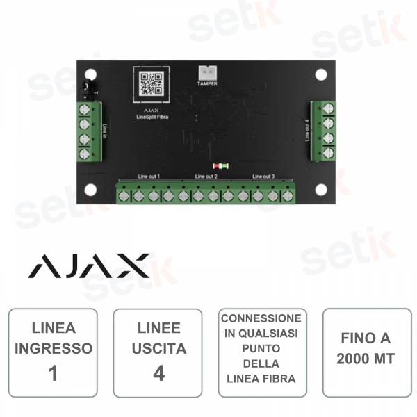 Superior LineSplit Fiber - Module AJAX pour diviser une ligne de fibre optique en quatre lignes
