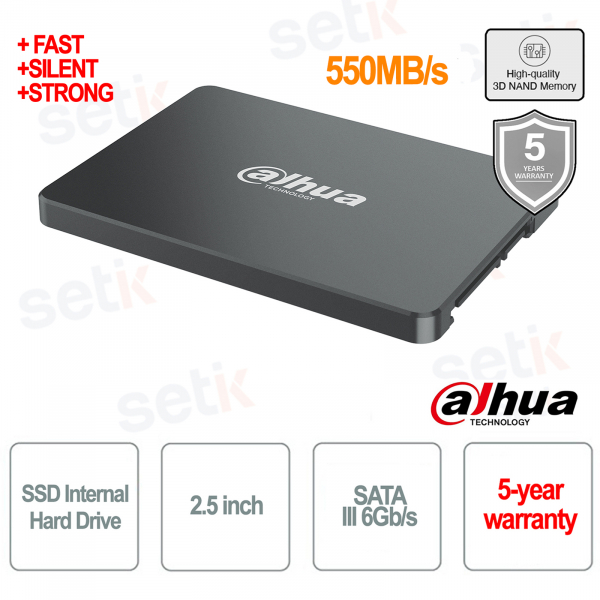 Disque dur interne SSD SATA 2.5 de 1 To pour vidéosurveillance NVR DVR 550 Mo/s