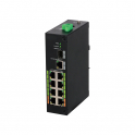 Industrial PoE Switch with 10 ports and 8 ePoE Ports + Uplink + SFP - Dahua