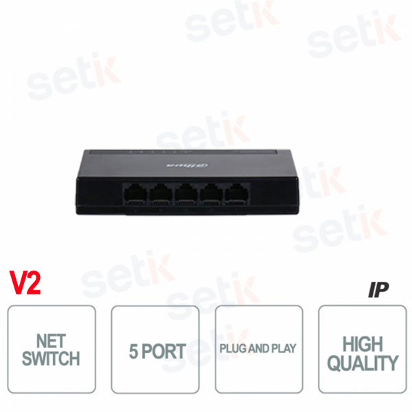 Switch Plug and Play 5 ports - Dahua - V2