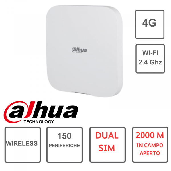 Dahua Hub de Alarma Inalámbrico 2-150 Periféricos -LAN-WIFI-4G