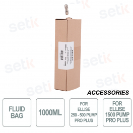 Sacca di ricarica nebbiogeno - Contenuto 1000ml - Per modelli ELLIPSE 250 PUMP PRO PLUS - ELLIPSE 500 PUMP PRO PLUS